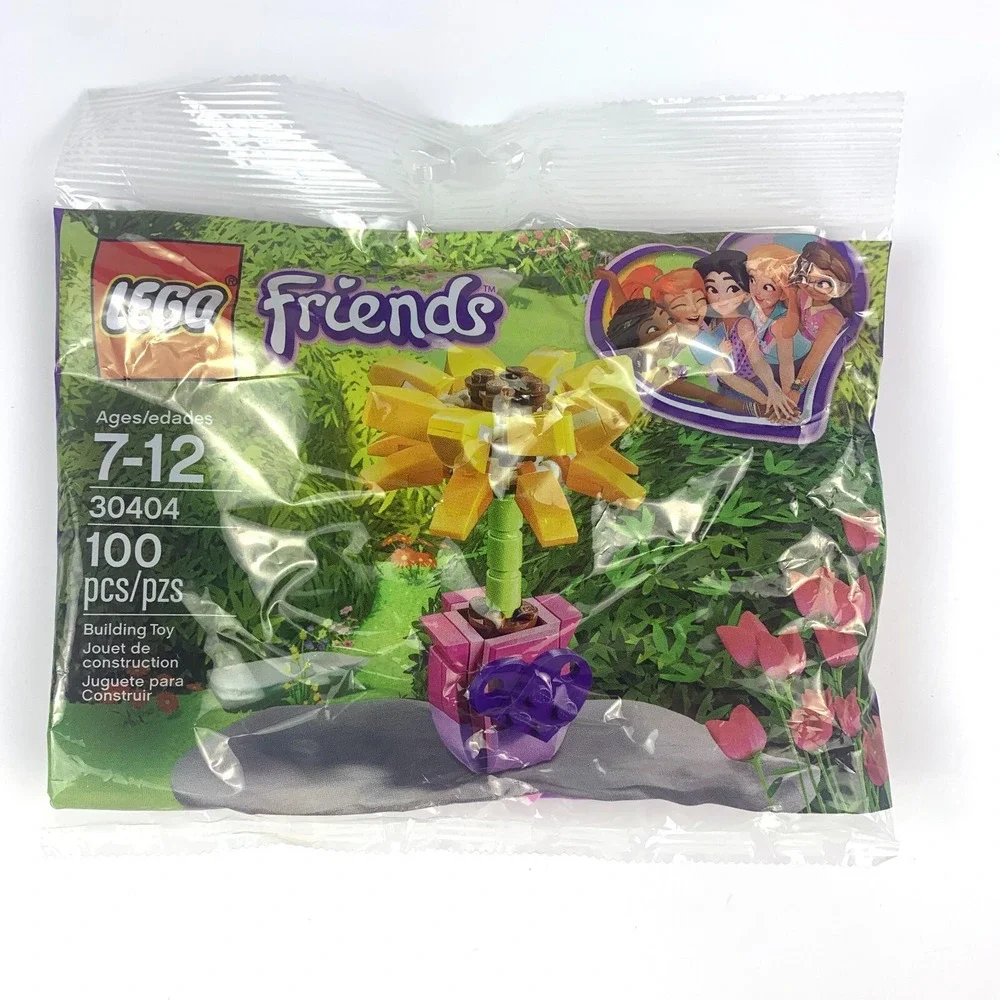 Lego Friends Lot of 4 Polybags 30404 Sunflower 30412 Picnic 30416 Market Stand 2